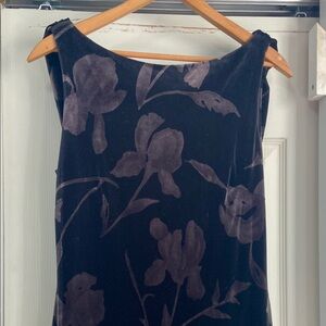 Vintage velvet drape dress